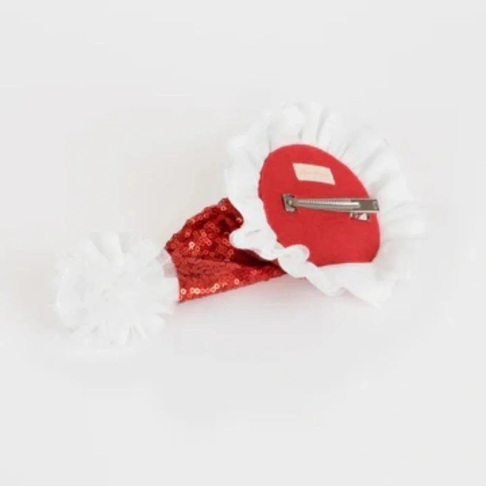 NWT Anthropologie Meri Meri Glitter Santa Hat